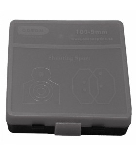 Boîte de rangement 100 cartouches cal. 380 / 9mm / 7.65mm - Grise