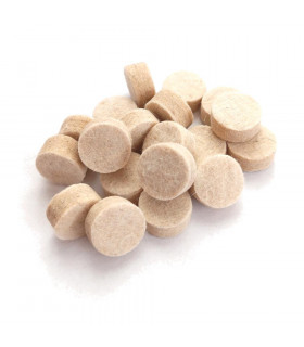 Bourre en feutre pour cartouches de chasse - cal. 12 - Épaisseur 8mm - 100 pcs