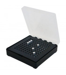 Boîte de rangement 100 cartouches cal. .22 LR - Noir
