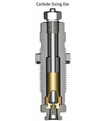 Matrice de recalibrage et désamorçage Lee Carbide Full Length Sizing Die 38 SP, 357 Mag