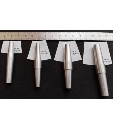112 formes en papier nitré pour cartouches de cal. .36 (max. 0.9g PN)