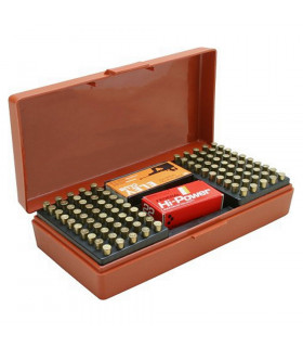 Boite de rangement 200 cartouches cal .22LR / .22 WM / .17 HM2 / .17 HMR – Rouge
