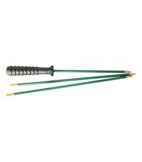Baguette de nettoyage gainée (3 pièces) pour fusil - 60cm